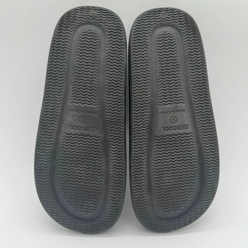 32 Degrees Cool Cloud Slide Sandals Black Unisex Size XL W11-12 M9-10 New